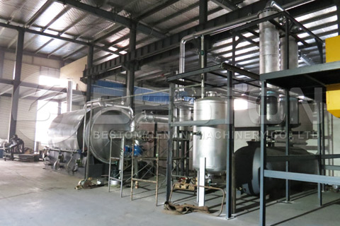 Beston Scrap Tyre Pyrolysis Plant