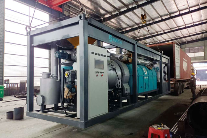 Beston Skid-mounted Biochar Making Machine Shipped to India in 2022
